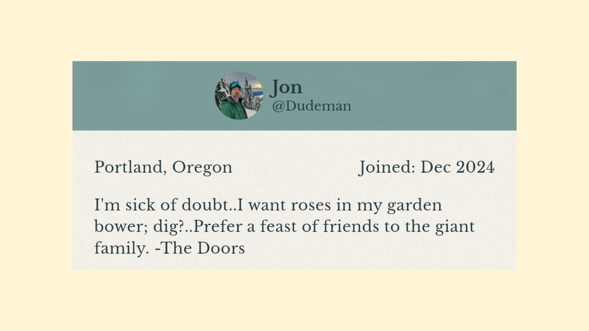 Fellow Reader Interview: Jon